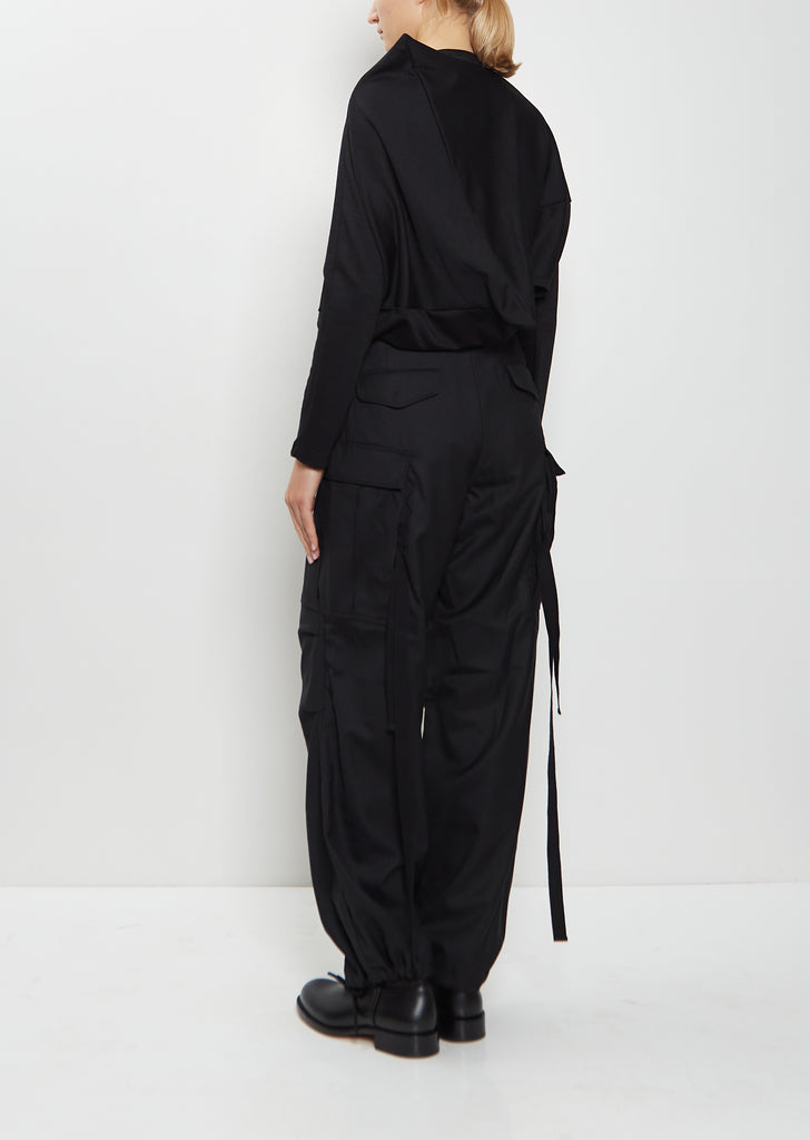 Wool Blend Asymmetrical Top
