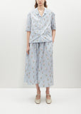 Embroidered Satin Sweet Culotte