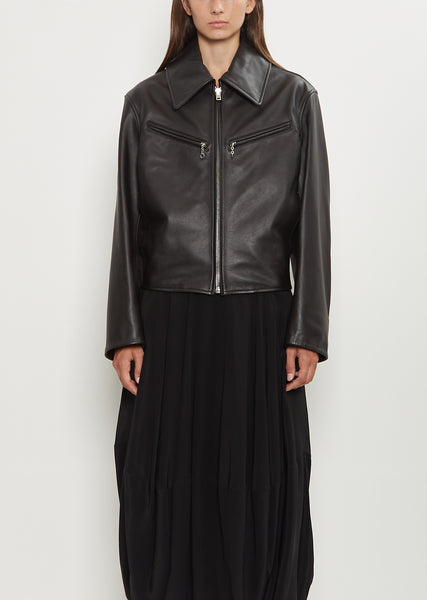 Boxy Leather Blouson – La Garçonne