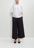 Paper Cotton Elbow Length Sleeve Top OE