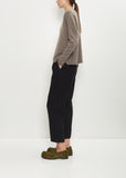 Cashmere Alpaca Boxy Crewneck Sweater