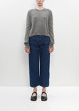 Merino Wool Blend Crew Neck Knit