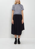 Tropical Wool Asymmetrical Skirt