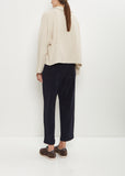 Linen Cashmere Short Open Jacket — Natural