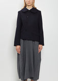 Wool Serge Asymmetrical Jacket