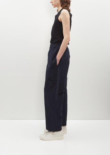 【2plan】Shawl Nylon Summer Pants 100% Linen Classic Pants LYON – LINTICO