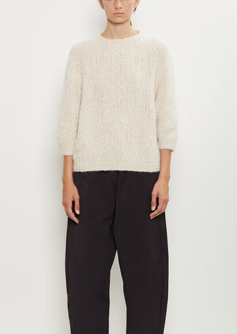 Momo Cashmere Silk Sweater — Ivory