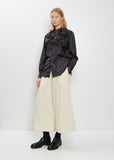 Rosette Taffeta Blouse