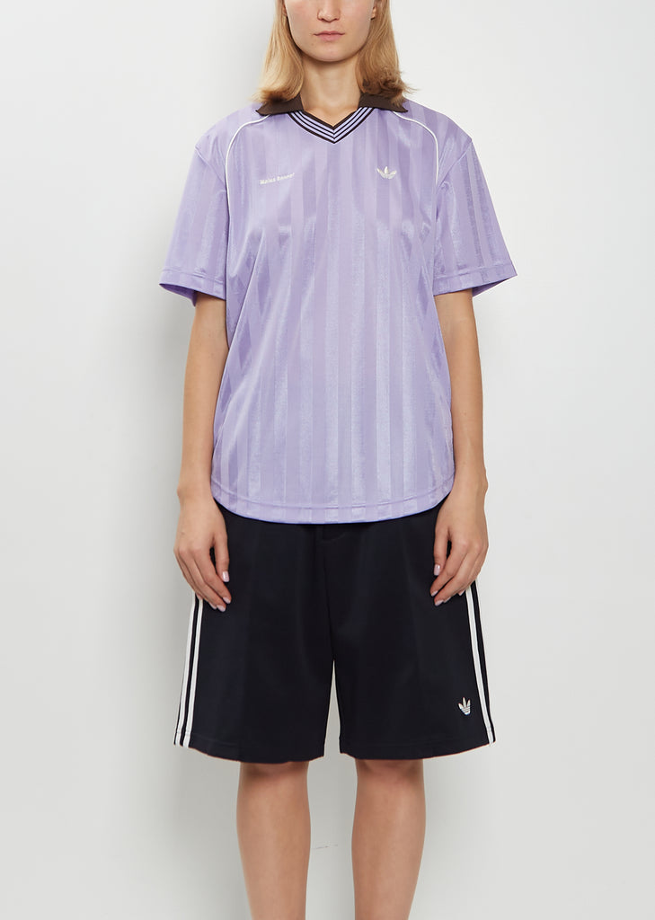 Football Jacquard Tee — Light Purple