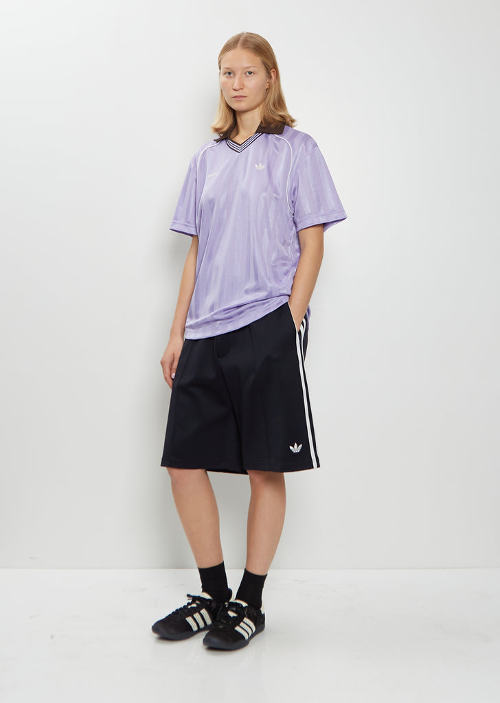 Football Jacquard Tee — Light Purple