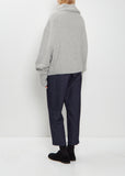 Kimono Sleeve Cashmere Sweater — Silver Grey