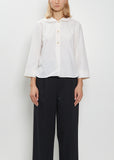 Petal Collar Cotton Cashmere Shirt