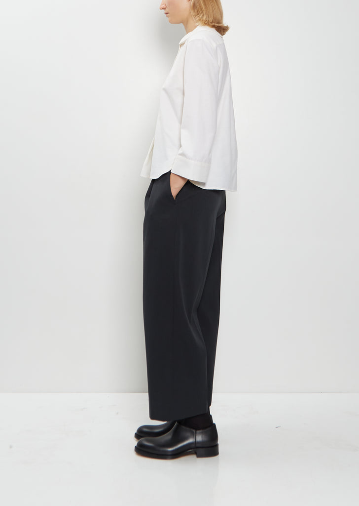 Petal Collar Cotton Cashmere Shirt