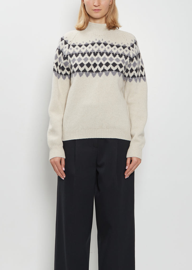 High Neck Fairisle Sweater