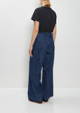Denim Long Straight Pants