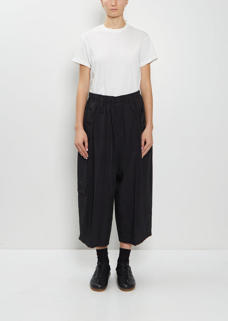 Wide Technical Silk Pants