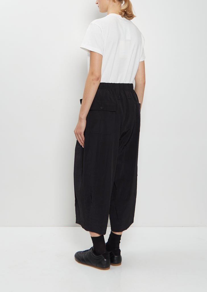 Wide Technical Silk Pants
