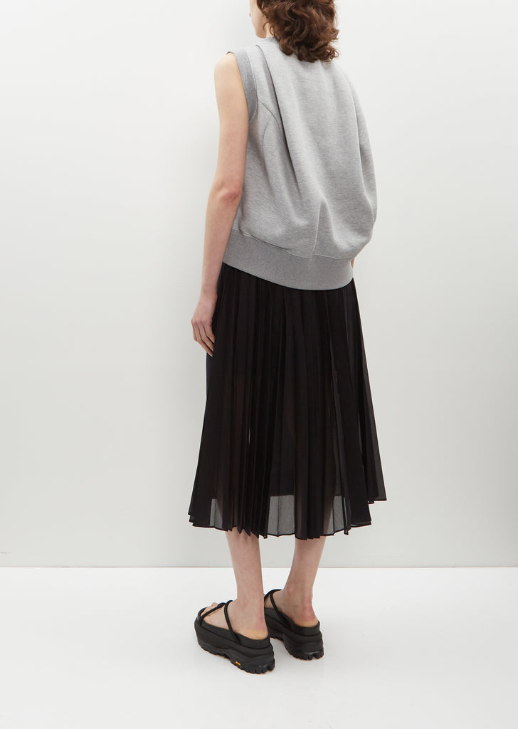 Pinstripe A-line Skirt