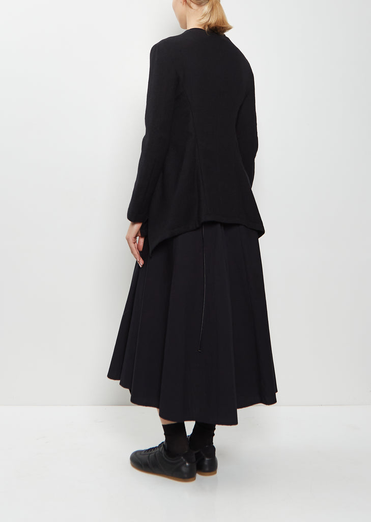 Front Zip Tailored Wool Jacket