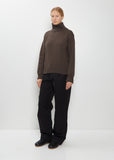 Wool Cotton High Neck Sweater