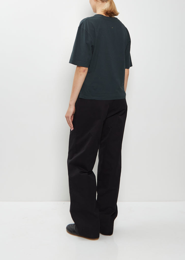 Simple Cotton Linen T-Shirt — Algae