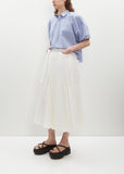 Denim Pleated Skirt