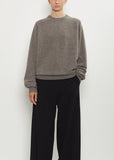 Cashmere BF R-Neck Sweater — Brown Melange