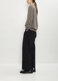 Cashmere BF R-Neck Sweater — Brown Melange