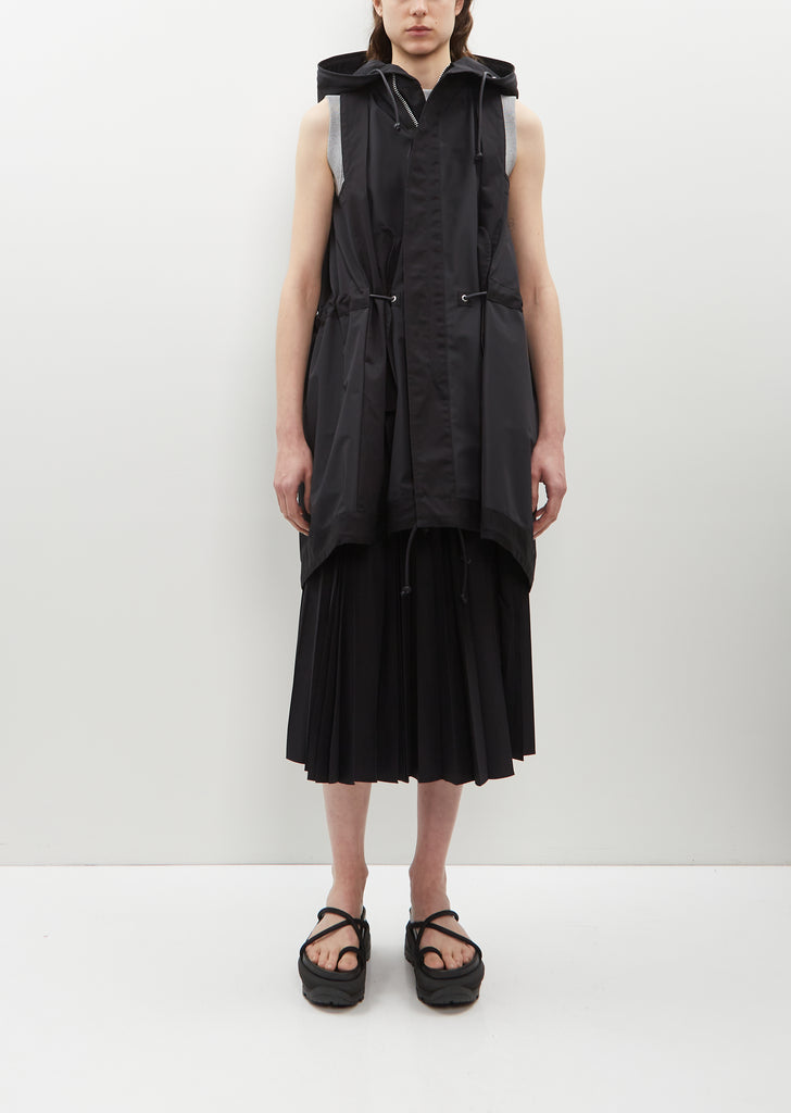 Taffeta Hooded Vest Jacket
