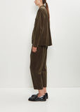 Corduroy Tailored Jacket — Khaki