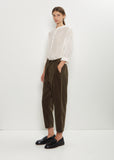 Corduroy Tapered Pants — Khaki