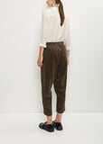 Corduroy Tapered Pants — Khaki