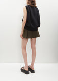 Suiting Belted Shorts — Khaki