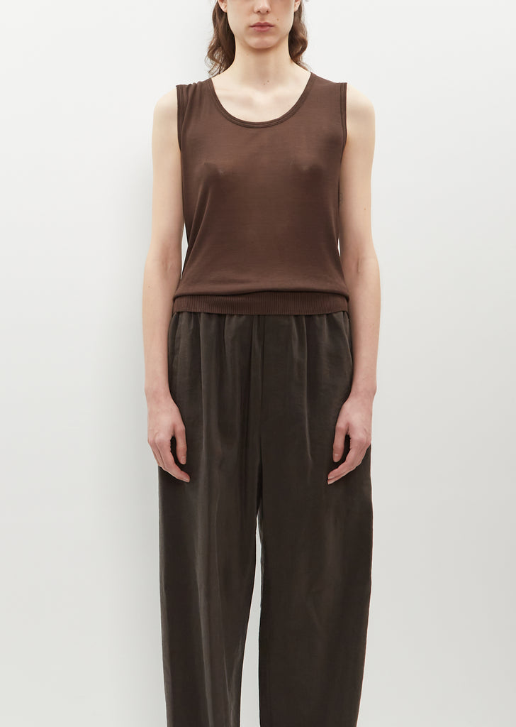 Viscose Silk Seamless Sleeveless Knit