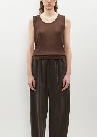 Viscose Silk Seamless Sleeveless Knit