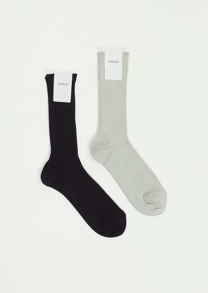 Giza High Gauge Socks — Black
