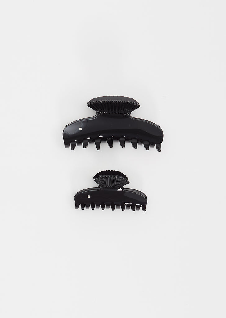 Small Fan Shell Claw — Noir