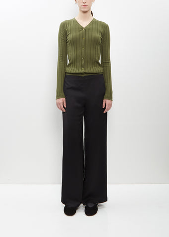 Viscose Liquid Pant — Black