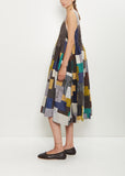 Silk Linen Patchwork Ari Stitch Dress