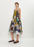 Silk Linen Patchwork Ari Stitch Dress
