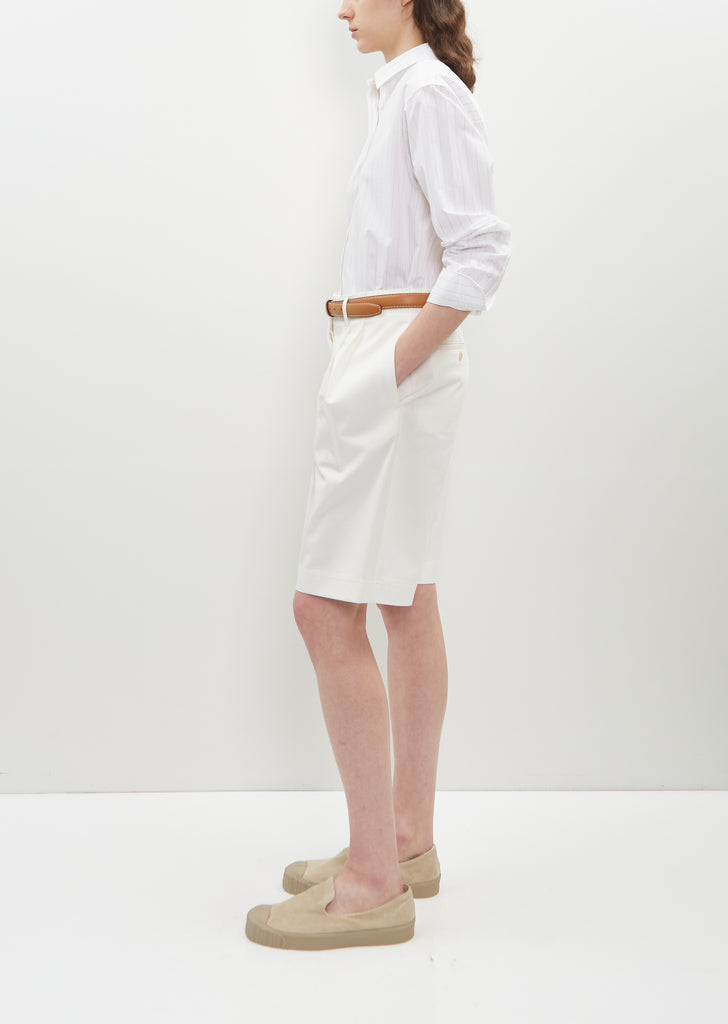Relaxed Cotton Twill Shorts