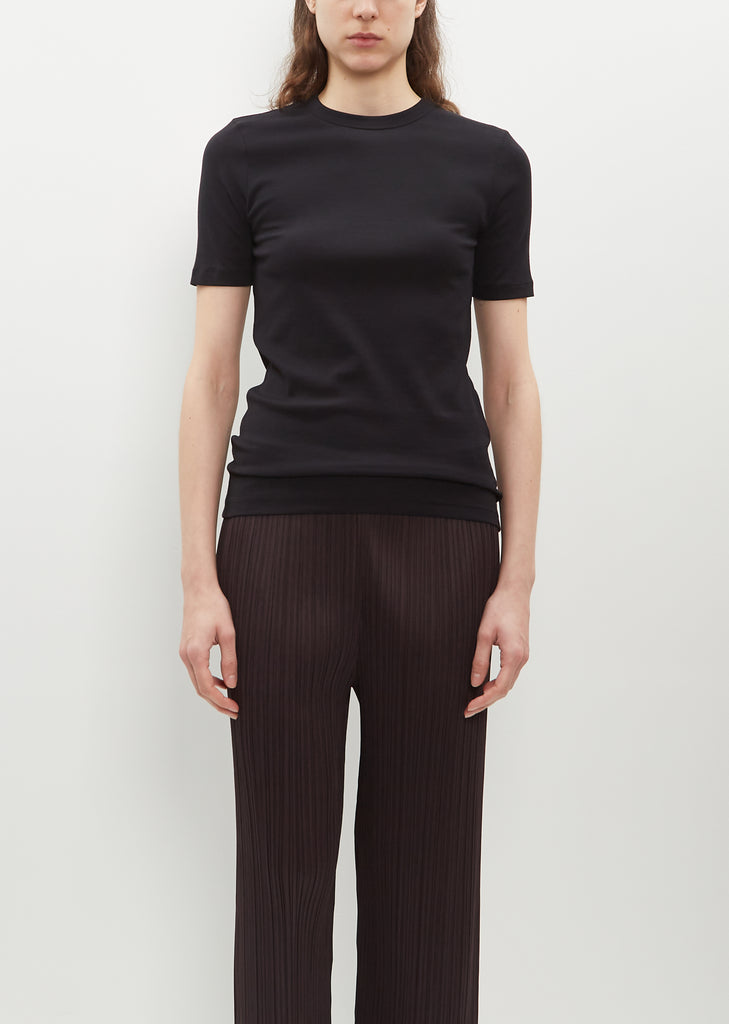 Classic Rib Tee — Black