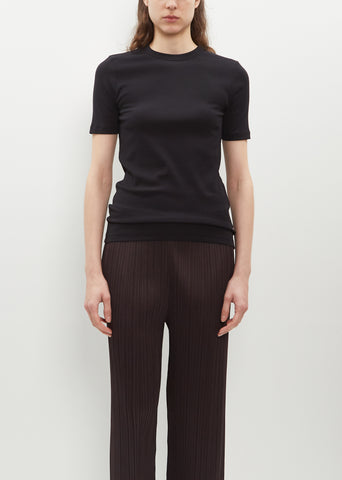Classic Rib Tee — Black