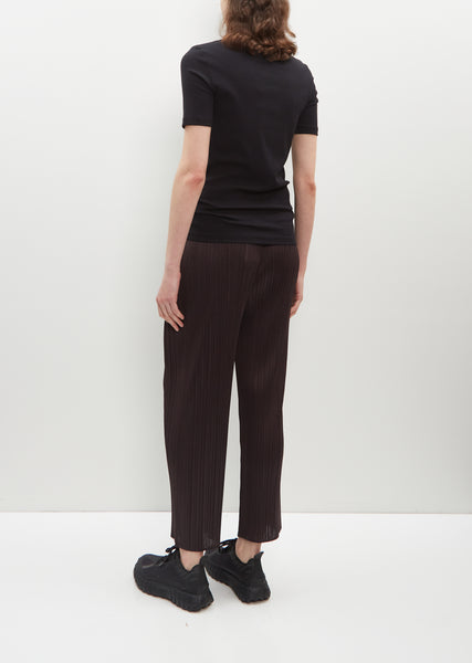 Classic Rib Tee — Black – La Garçonne