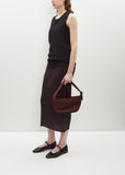 Pleats Half Moon Bag