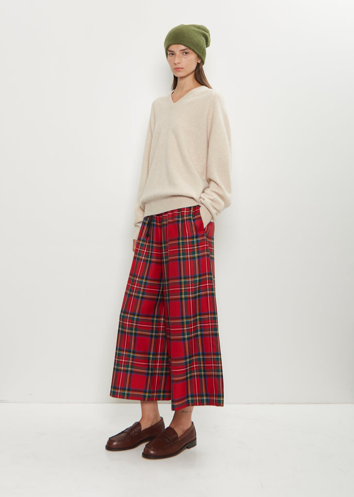 Cashmere Silk Beanie — Mountain Green