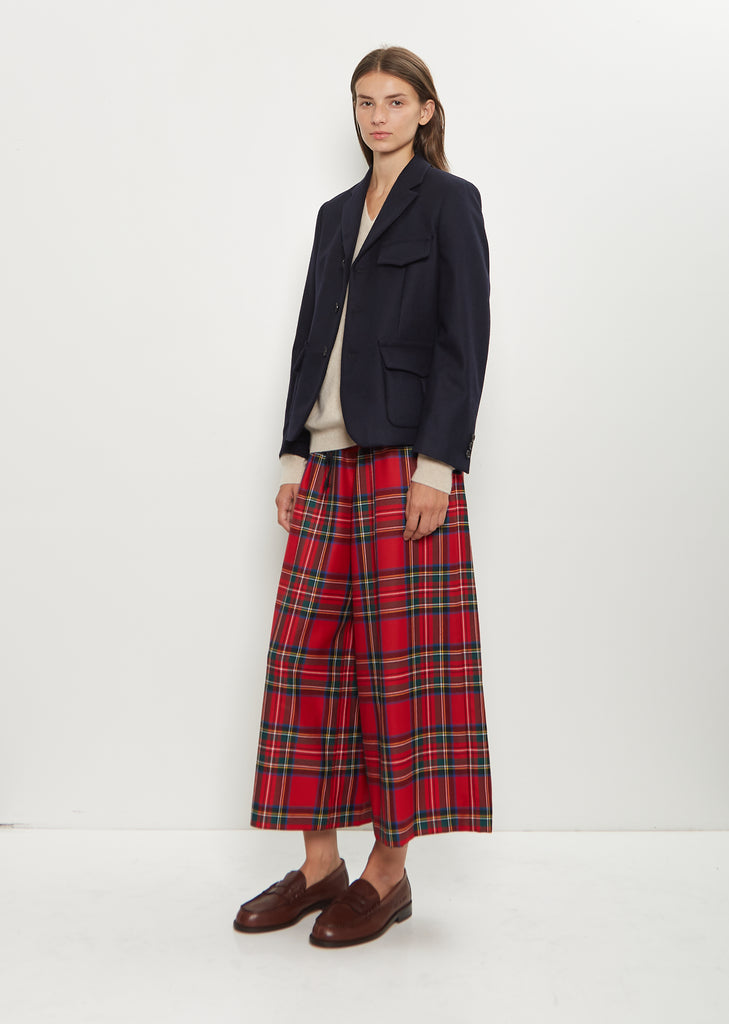 Tailored Wool Jacket — Navy