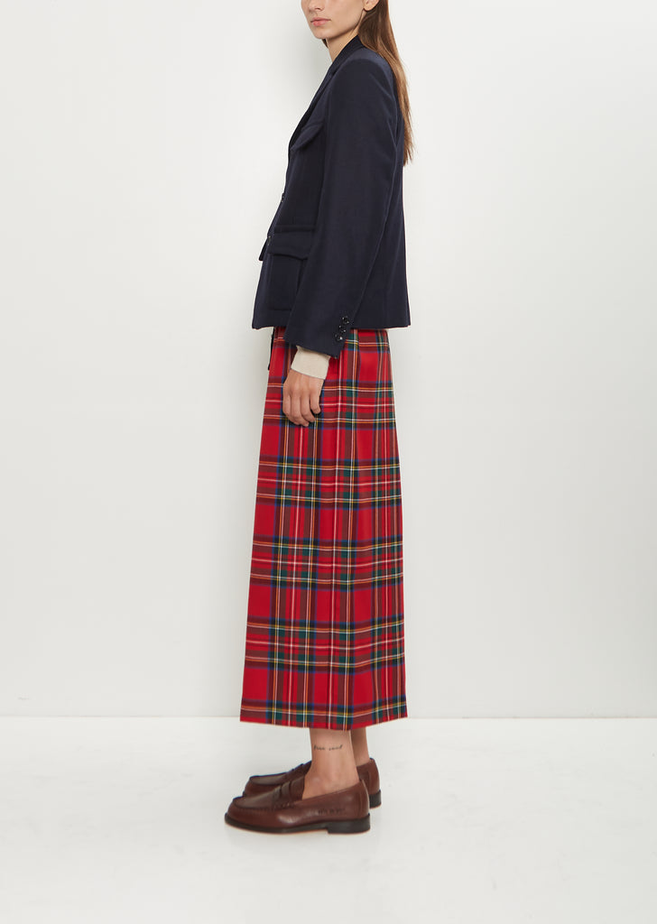 Tailored Wool Jacket — Navy