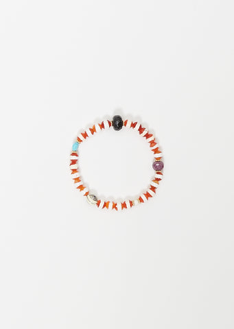 Brown Agate Stripe Beaded Bracelet 49