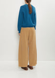 Cashmere Mini R-Neck Sweater — Deep Blue